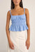 Rhythm Tyler Baby Doll Top Cornflower