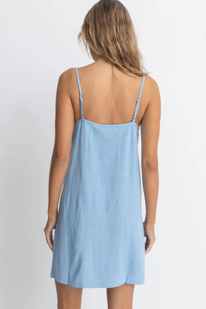 Rhythm Seacoast Keyhole Slip Dress Sky