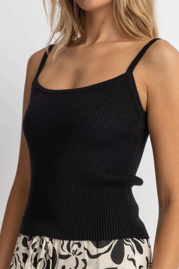 Rhythm Yumi Knit Top Black