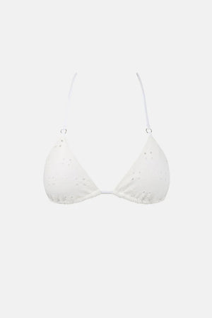 Rhythm Brighton Eyelet Slide Tri Top Ivory