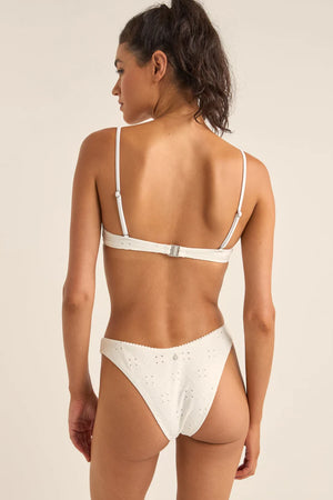 Rhythm Brighton Eyelet Pico Underwire Top Ivory