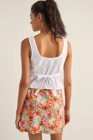 Rhythm Brighton Button Front Top White