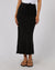 All About Eve Luxe Linen Maxi Skirt Black