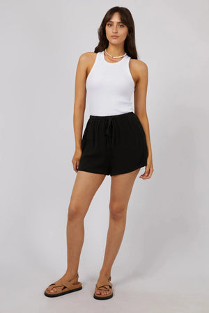 All About Eve Luxe Linen Mini Short Black