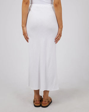 All About Eve Luxe Linen Maxi Skirt White