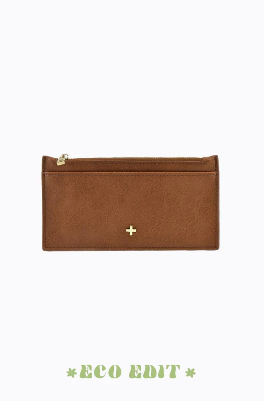 Peta + Jain Marley Zip Top Card Holder Tan