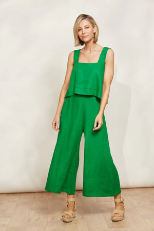 Eb & Ive Halcyon Crop Pant Emerald