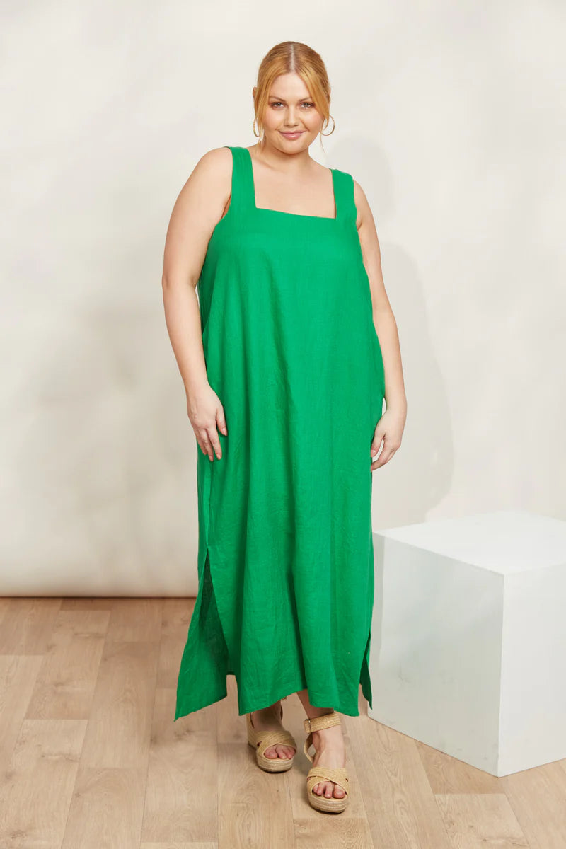 Eb & Ive Halcyon Tank Dress Emerald