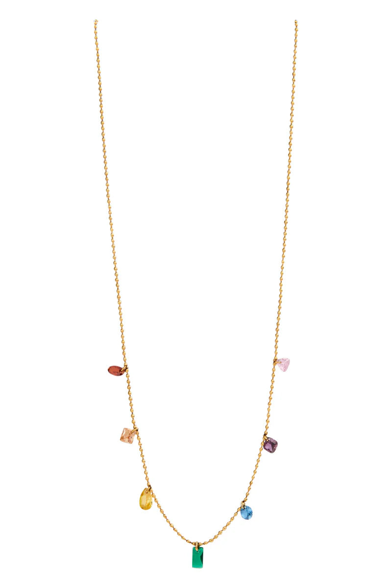 Eb & Ive Palmier Necklace - Rainbow