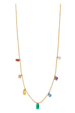 Eb & Ive Palmier Necklace - Rainbow