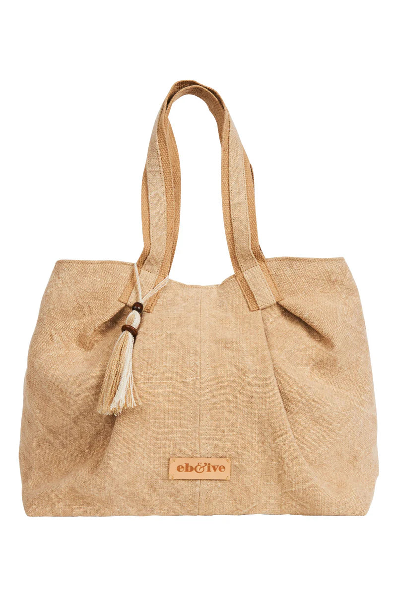 Eb & Ive Halcyon Beach Bag - Tan