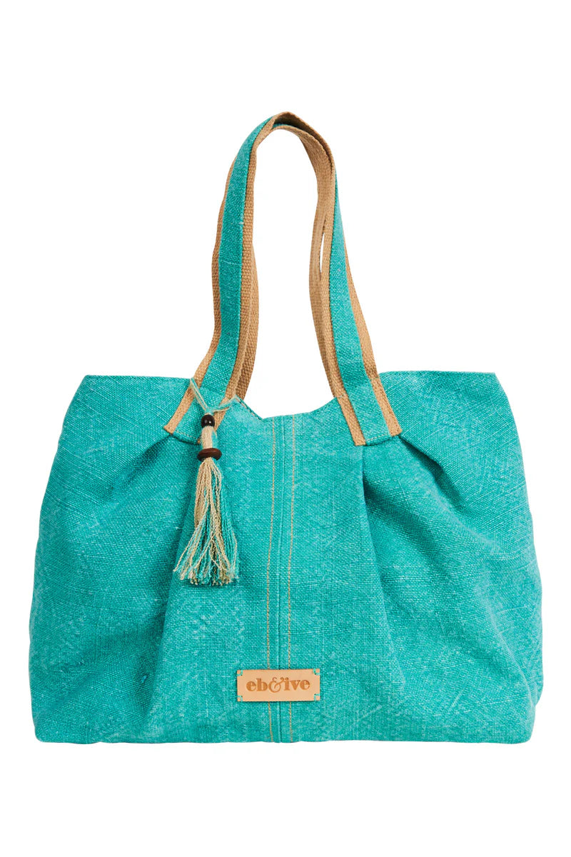 Eb & Ive Halcyon Beach Bag - Aqua