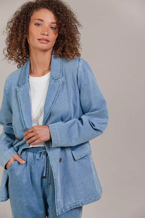 Eb & Ive Pepi Denim Blazer Denim