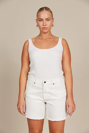 Isle of Mine Duke Denim Shorts Salt