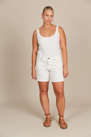 Isle of Mine Duke Denim Shorts Salt