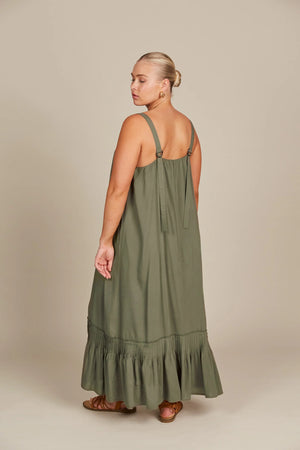 Isle Of Mine Esme Tank Dress Olive