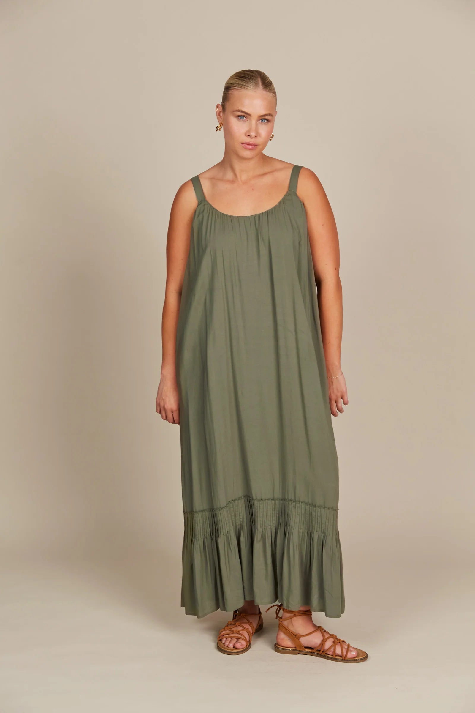 Isle Of Mine Esme Tank Dress Olive