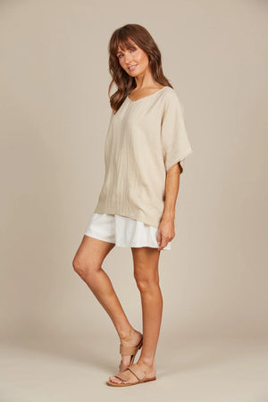 Isle of Mine Amelie Relaxed Top Canvas