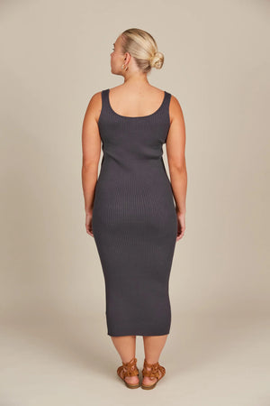 Isle of Mine Adele Tank Dress Graphite