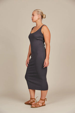 Isle of Mine Adele Tank Dress Graphite