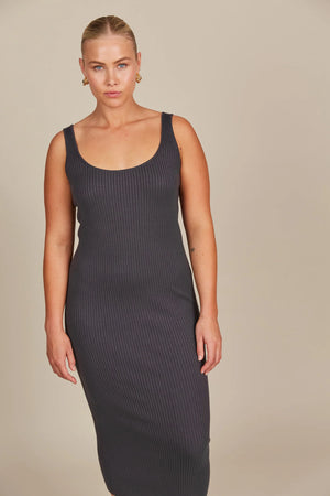 Isle of Mine Adele Tank Dress Graphite