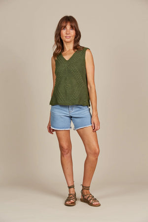 Isle of Mine Sylvie Top Olive