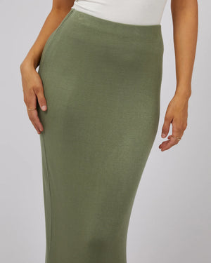 EVE Everyday Maxi Skirt Khaki