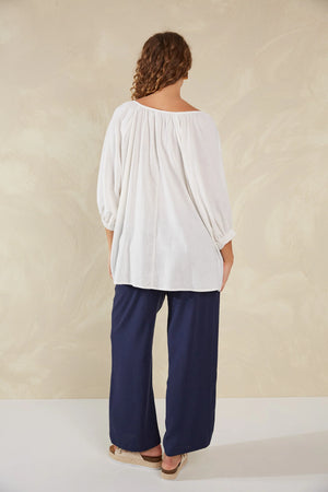 Haven Sardinia Relaxed Blouse Bianco