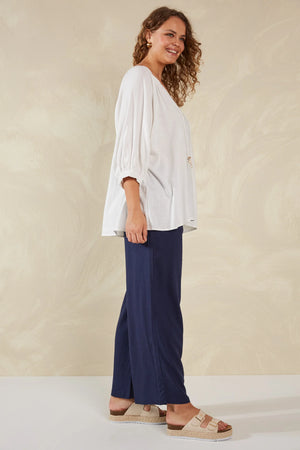 Haven Sardinia Relaxed Blouse Bianco