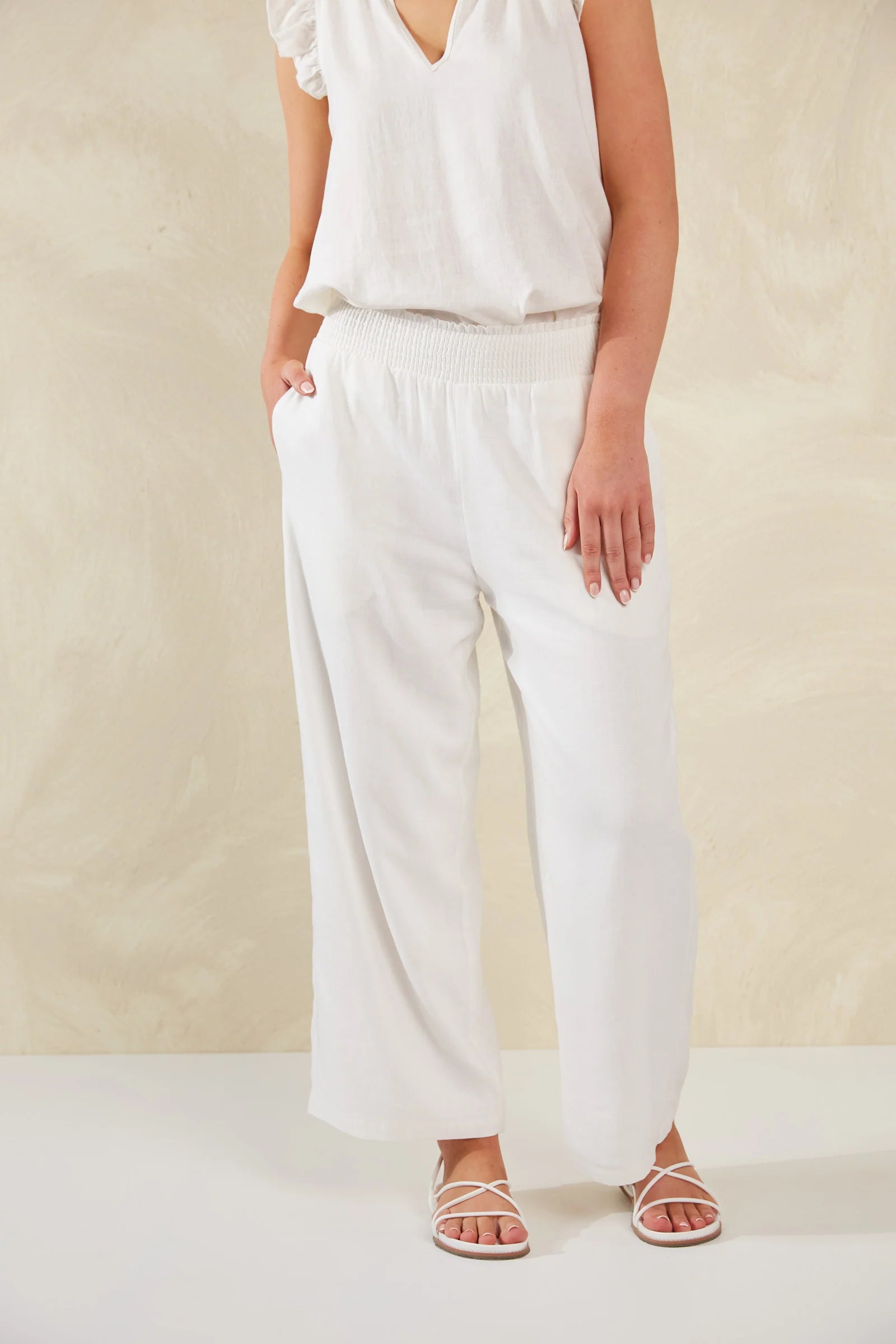 Haven Sardinia Pant Bianco