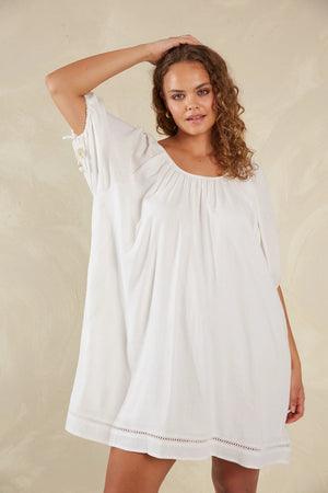 Haven Sardinia Relaxed Dress Bianco