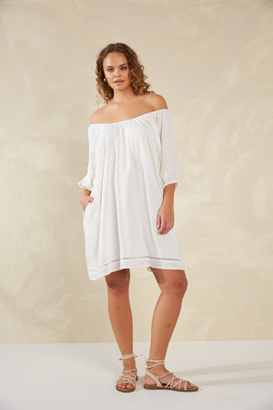 Haven Sardinia Relaxed Dress Bianco