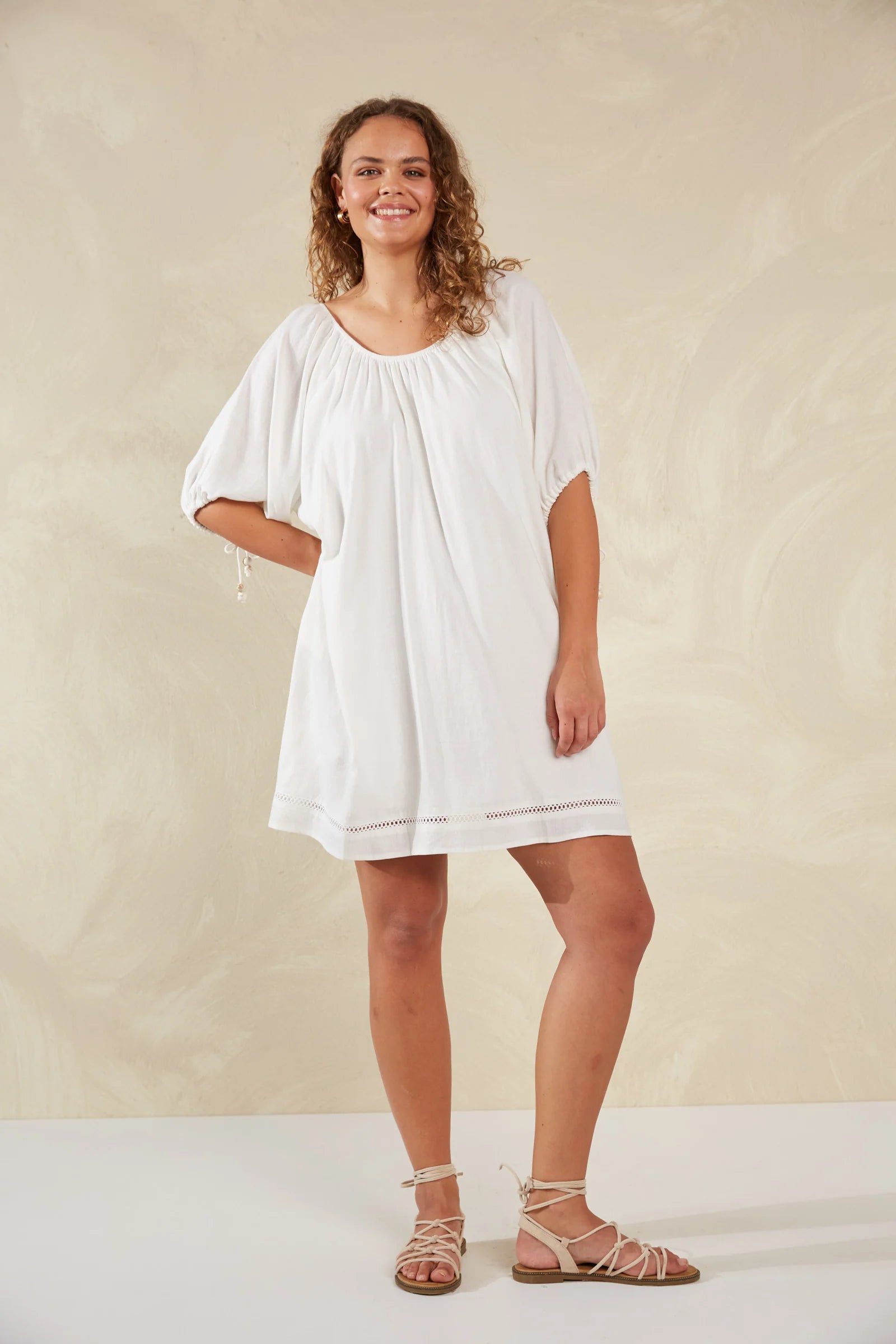 Haven Sardinia Relaxed Dress Bianco