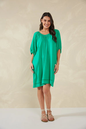 Haven Sardinia Relaxed Dress Verde