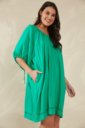 Haven Sardinia Relaxed Dress Verde