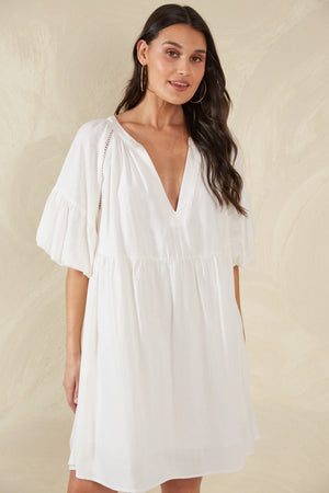 Haven Florence Dress Bianco