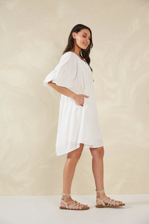 Haven Florence Dress Bianco