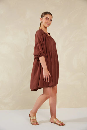 Haven Florence Dress Espresso