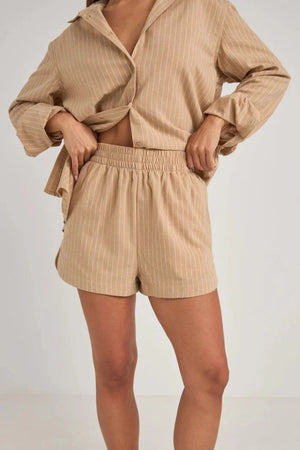 Rhythm Byron Striped Short Natural