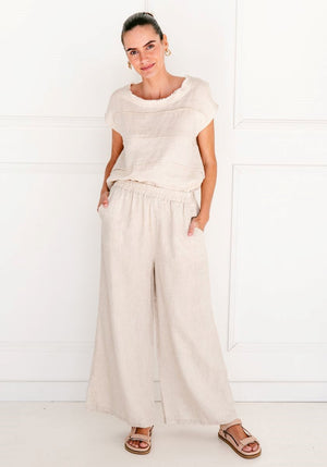 Soul Sparrow Linen Pants Natural