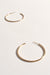 Adorne Thin Flat Essential Hoops Gold