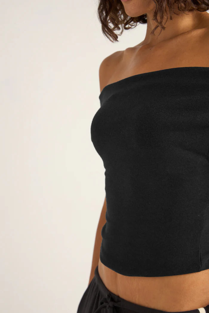 Rhythm Juno Off Shoulder Top Black