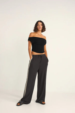 Rhythm Juno Off Shoulder Top Black