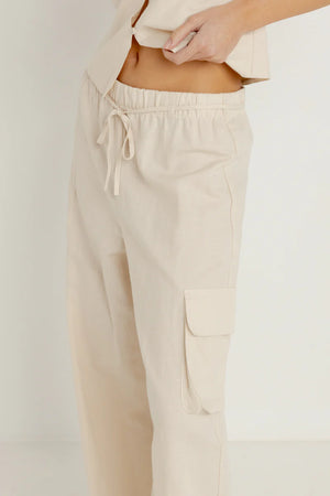 Rhythm Cove Cargo Pant Oat