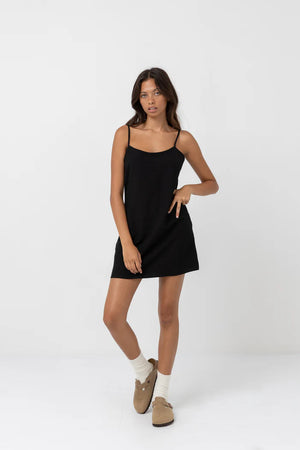 Rhythm Classic Slip Dress Black