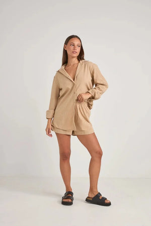 Rhythm Byron Striped Short Natural