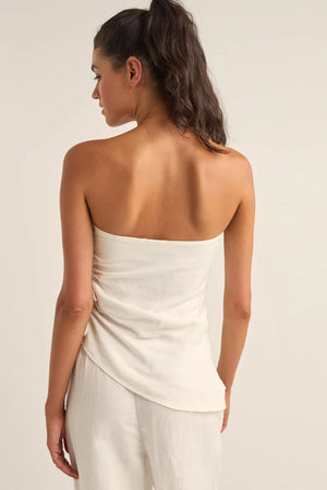 Rhythm Frankie Strapless Top White