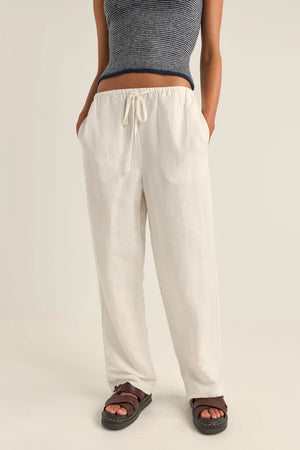 Rhythm Frankie Elastic Pant White