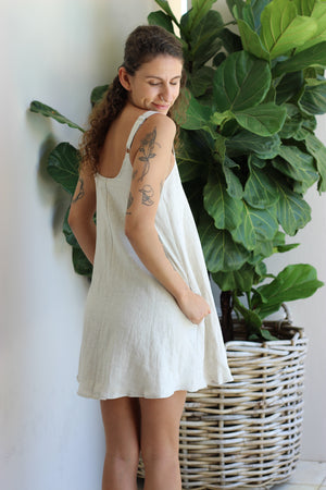 Eb & Ive Indica Tank Mini Dress Tusk