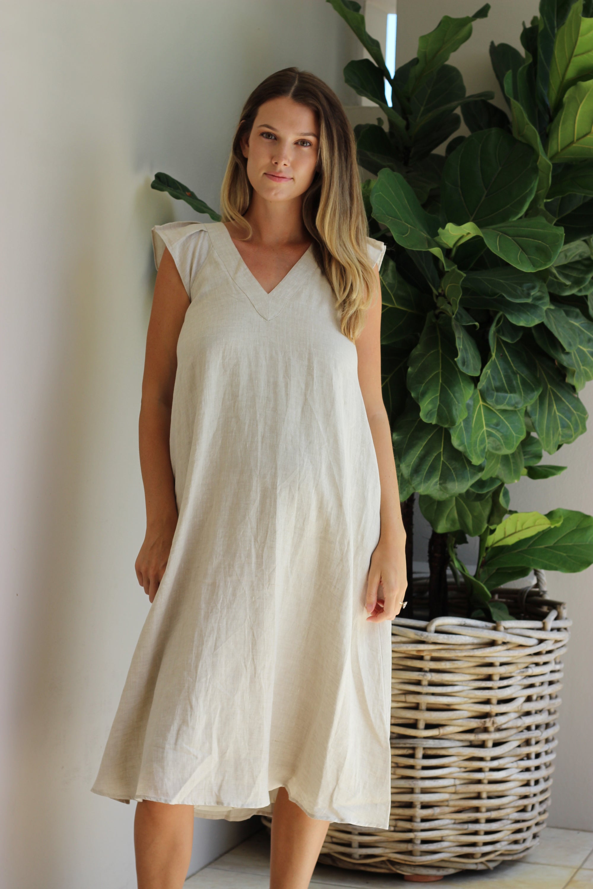 Eb & Ive Nala Maxi Dress Tusk